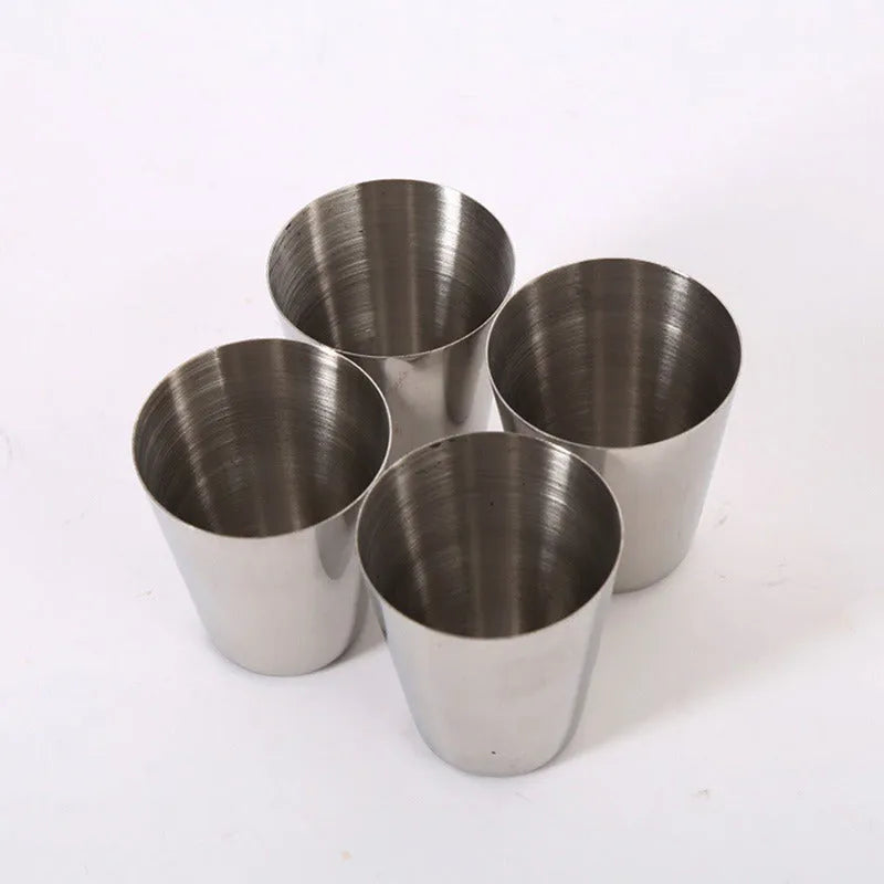 30 ml stainless steel wine glasses in PU leather cup cover with cup holder for outdoor travel