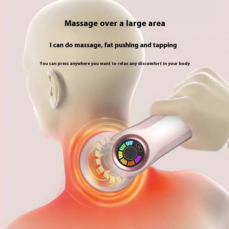 USB electric massager for cervical spine waist back leg therapy in pink white black colours