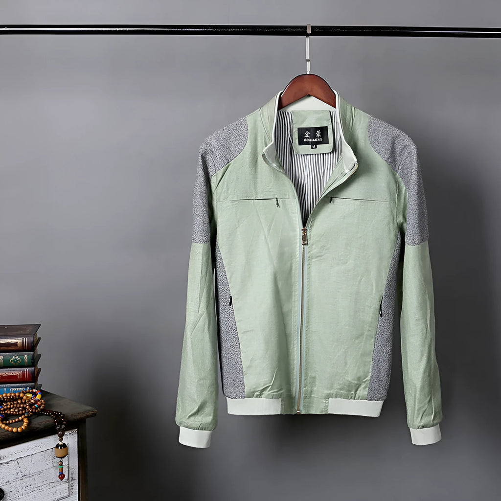 Men's thin linen jacket in cotton fabric available in multiple colours with regular fit design