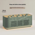 White noise Bluetooth audio speaker in milk coffee colour with data cable for sleep and outdoor use