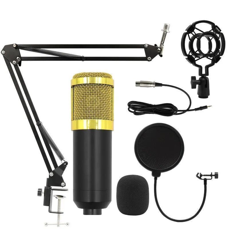 BM800 capacitor microphone set with cantilever bracket for wireless mobile phone recording