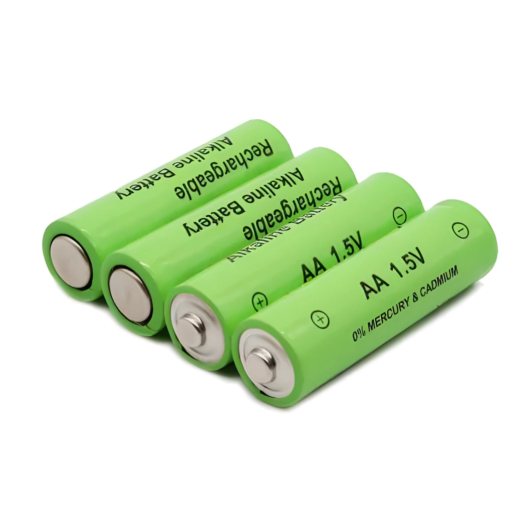 AA alkaline rechargeable battery pack with 3000mAh capacity and 1.5V high voltage.