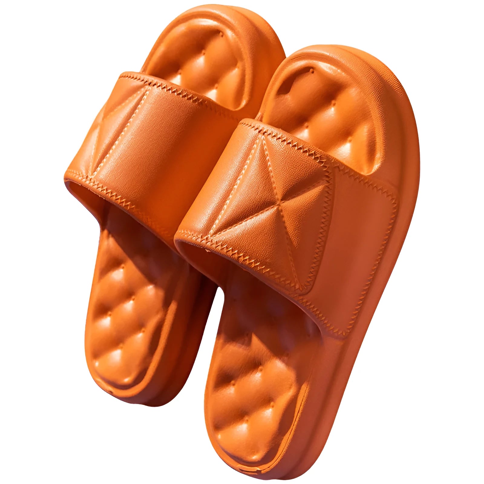 EVA bathroom slippers with thick non-slip sole in various colours