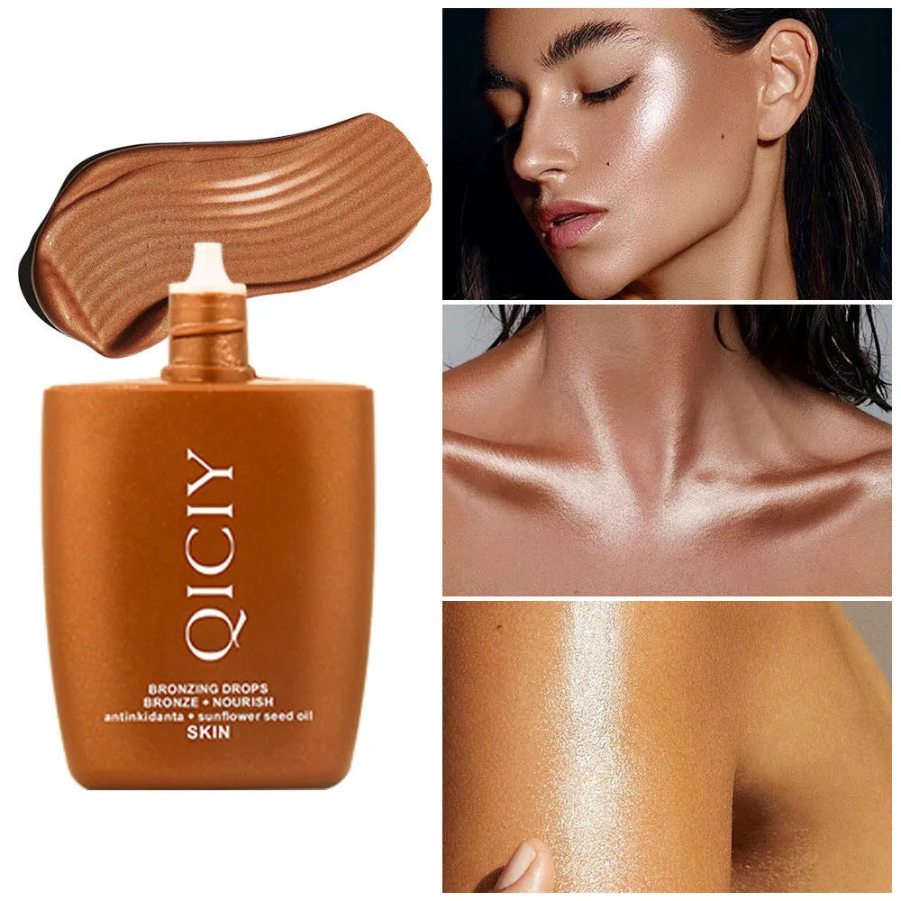 30ml face and body brightening contour liquid tube with four shade options for natural three-dimensional highlighting