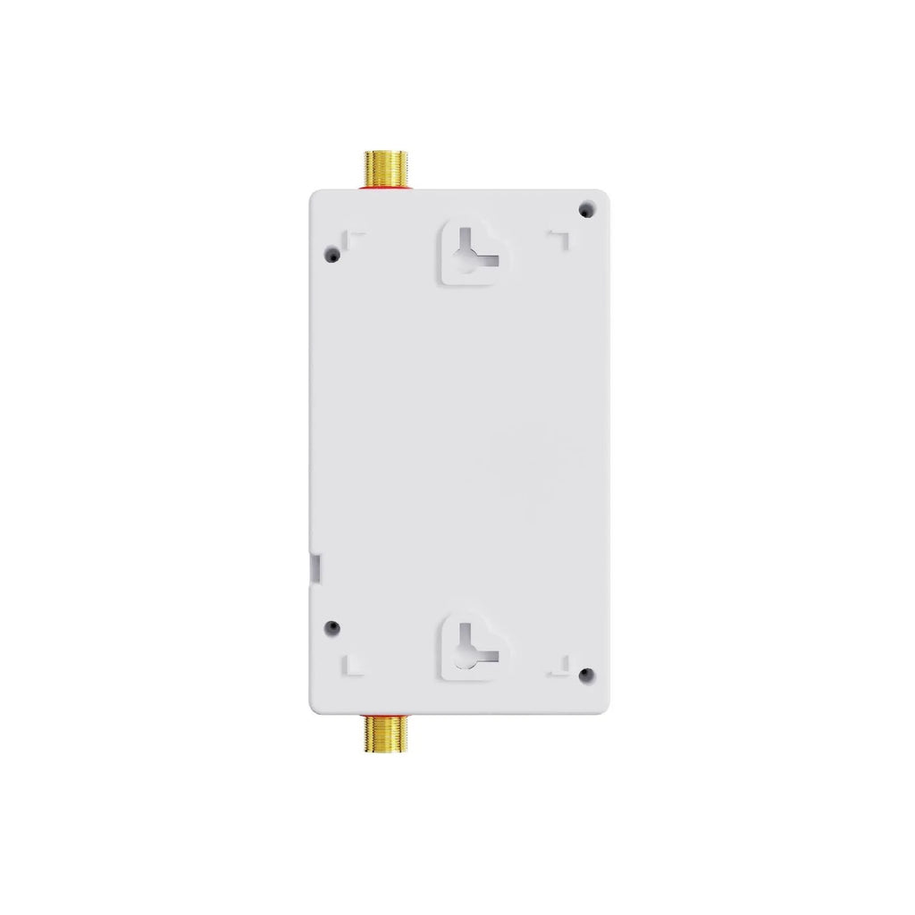 Household constant temperature water heater with LED touch screen in gold, silver, or white finish.