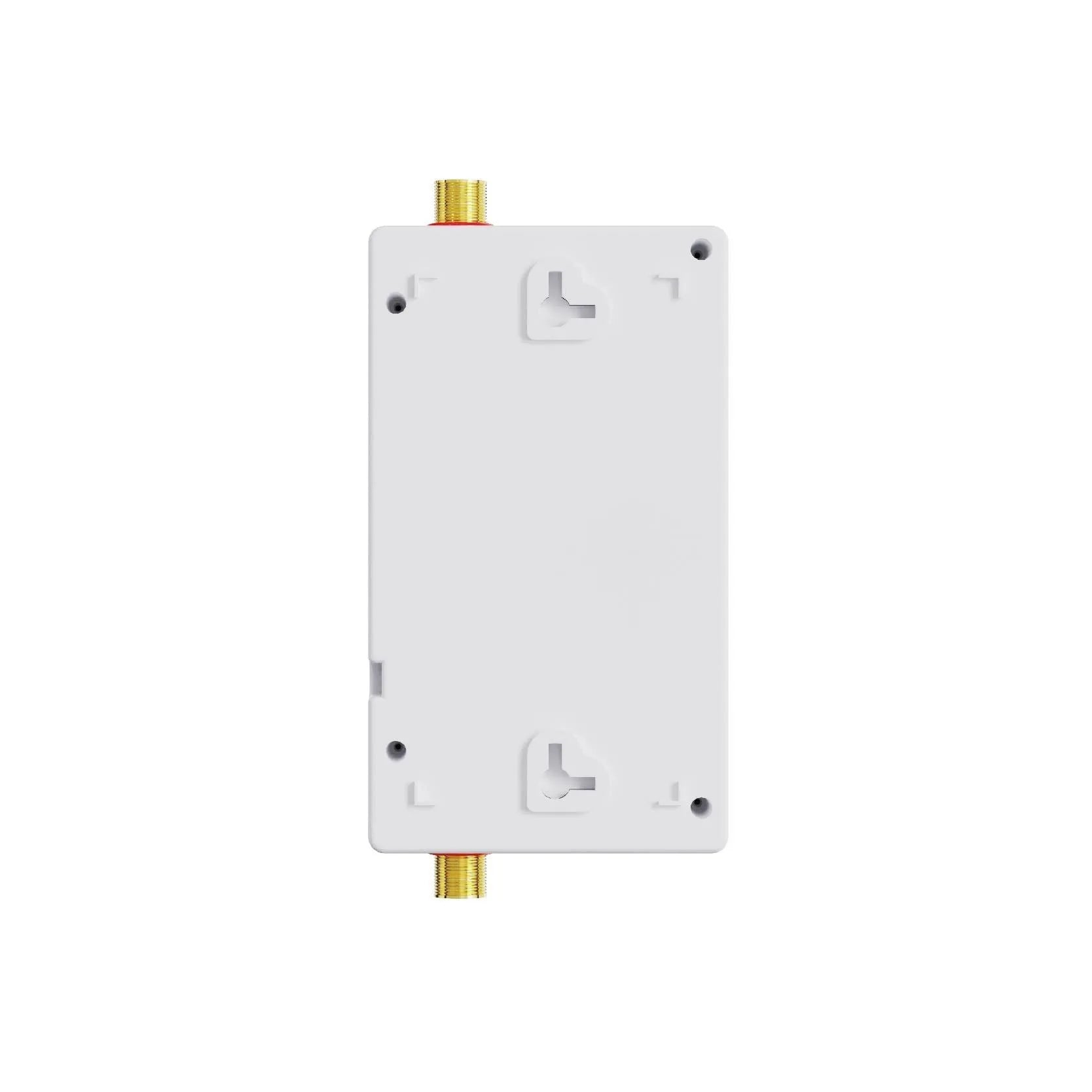 Household constant temperature water heater with LED touch screen in gold, silver, or white finish.