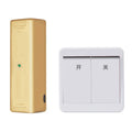 Wireless voice control light switch and remote with USB charging cable in white finish