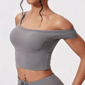 Women's padded wireless sports vest bra in bubble pink, full cup with fixed double straps, Asian size M, yoga casual outerwear