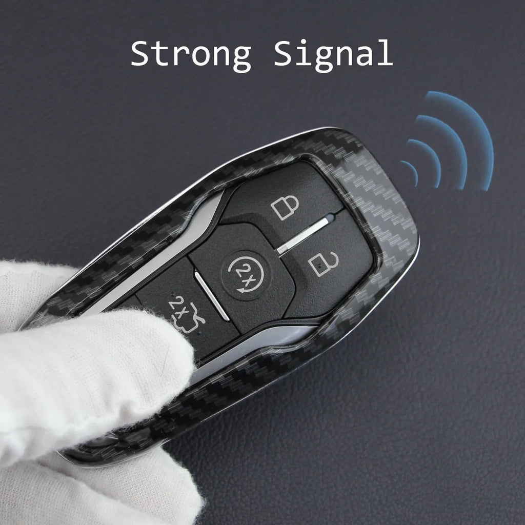 Black plastic protective shell for a car key fob with a buckle clip attachment.