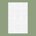 Transparent and frosted disposable TPU ear patch stickers on backing paper.