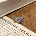 Copper women's ring with a Chinese butterfly design in one of 33 colour variations.