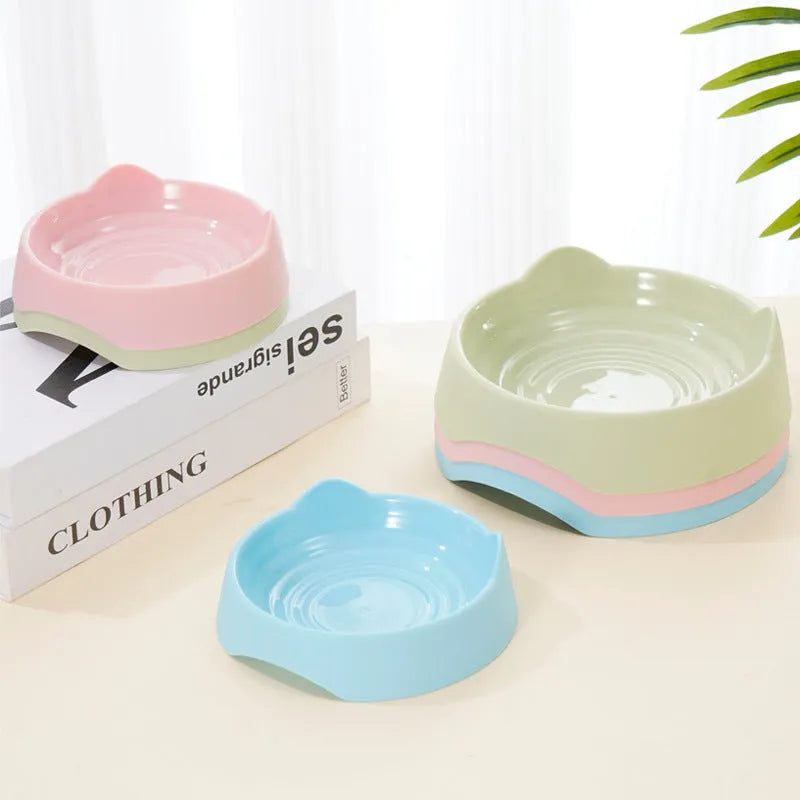 Ceramic dog slow feeder puzzle bowl in blue, green, or pink for small medium large breed puppies