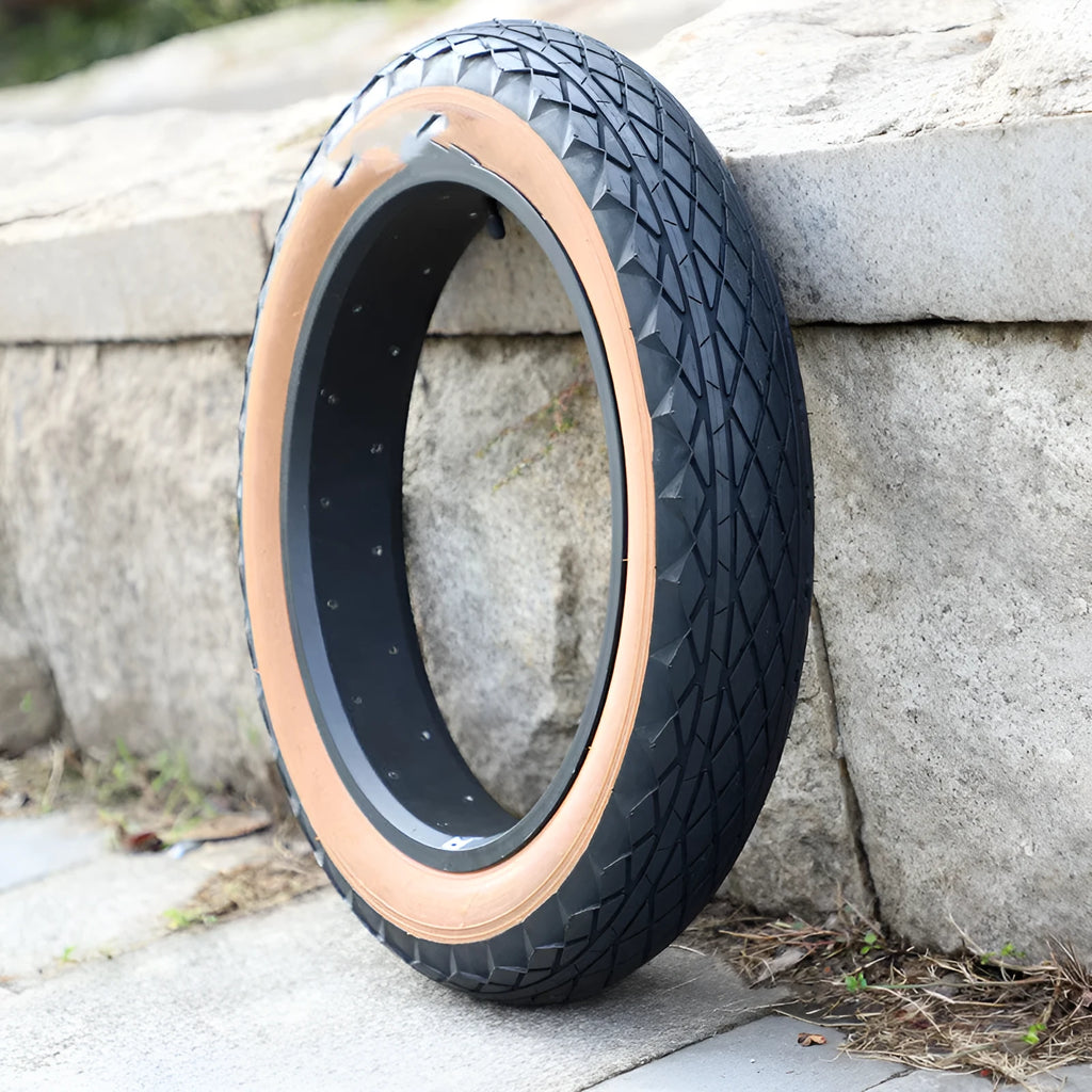 20 inch by 4.0 inch brown rubber tyre for electric snowmobile and beach car applications