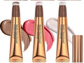 Highlight shading pen with sponge applicator tip for facial contour makeup