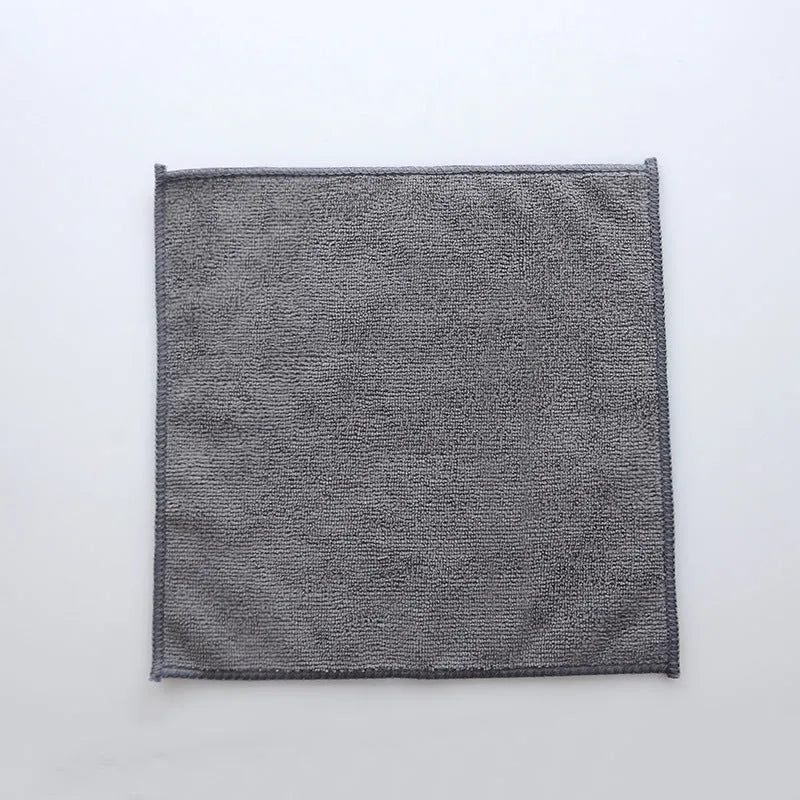 Grey 25x25cm microfiber kitchen cleaning cloth for oilproof decontamination