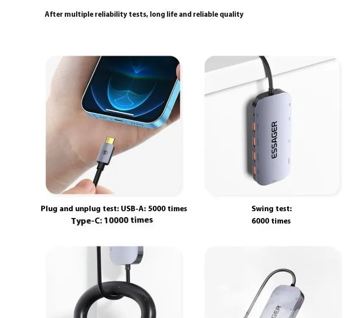 11-in-1 USB-C expansion dock with multiple ports including Gigabit Ethernet, HDMI, VGA, USB 3.0, and card readers
