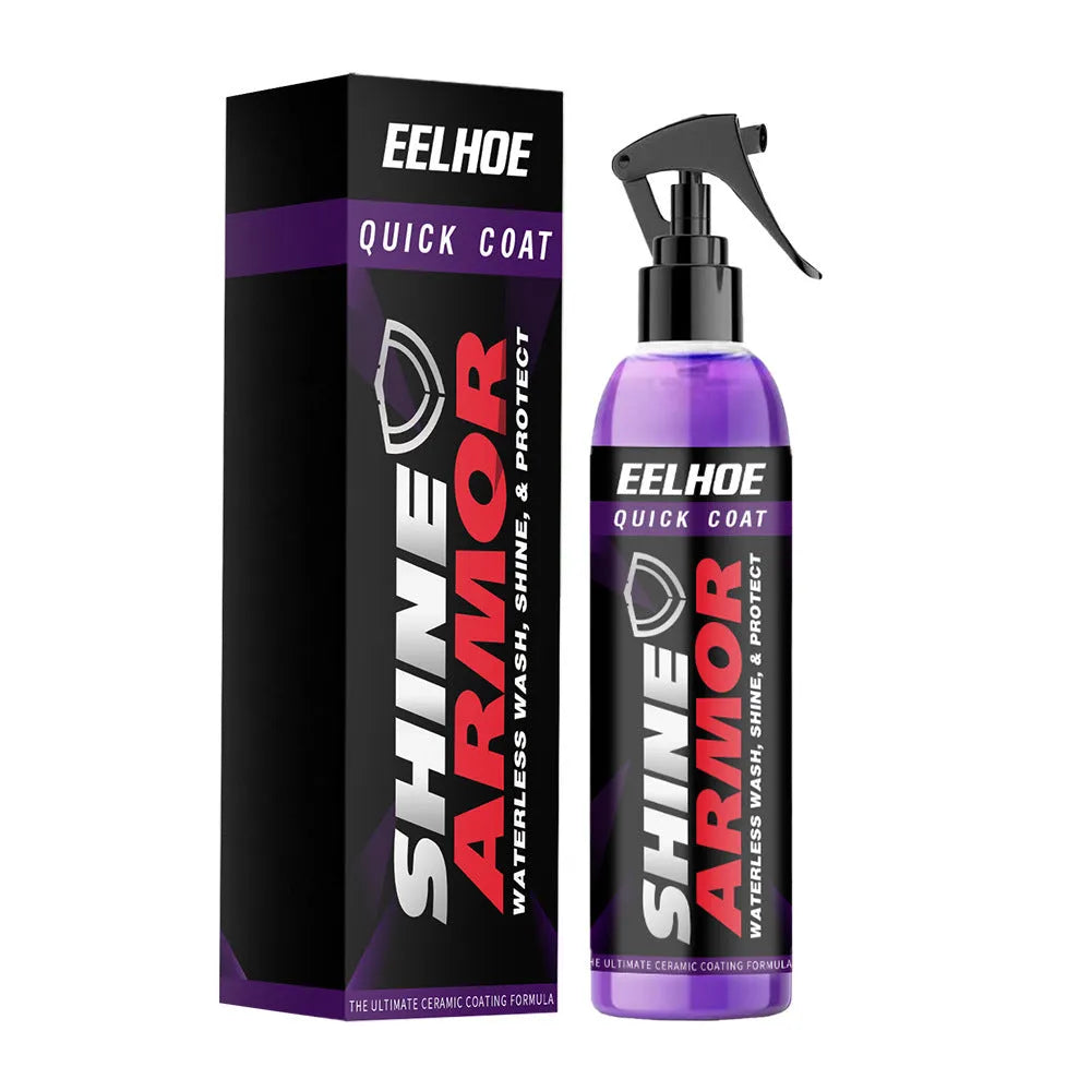 Purple car nano coating spray bottle in 30ml and 100ml sizes for vehicle protection