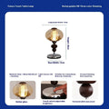 Zhonggu retro solid wood table lamp with touch switch for colour changing and dimming.