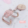 T-shaped cloth cat pulling rope in beige, cyan, grey, and pink colour options