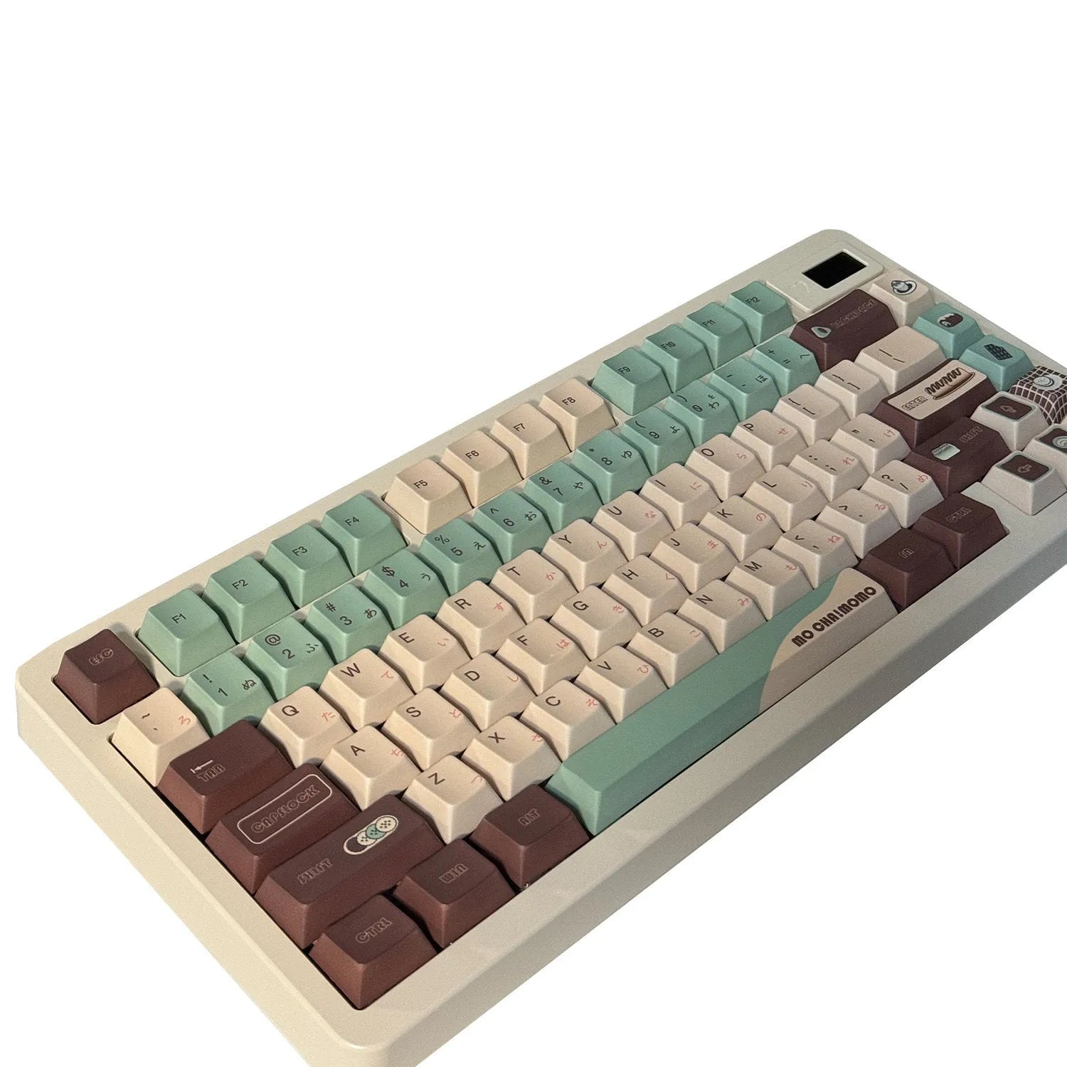 Craft Key CAP Matcha Theme mechanical keyboard keycap set with keycap puller on a white background.