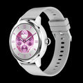 Ladies smart watch with TFT screen, heart rate and blood oxygen monitoring, Bluetooth calling, waterproof, in silver colour