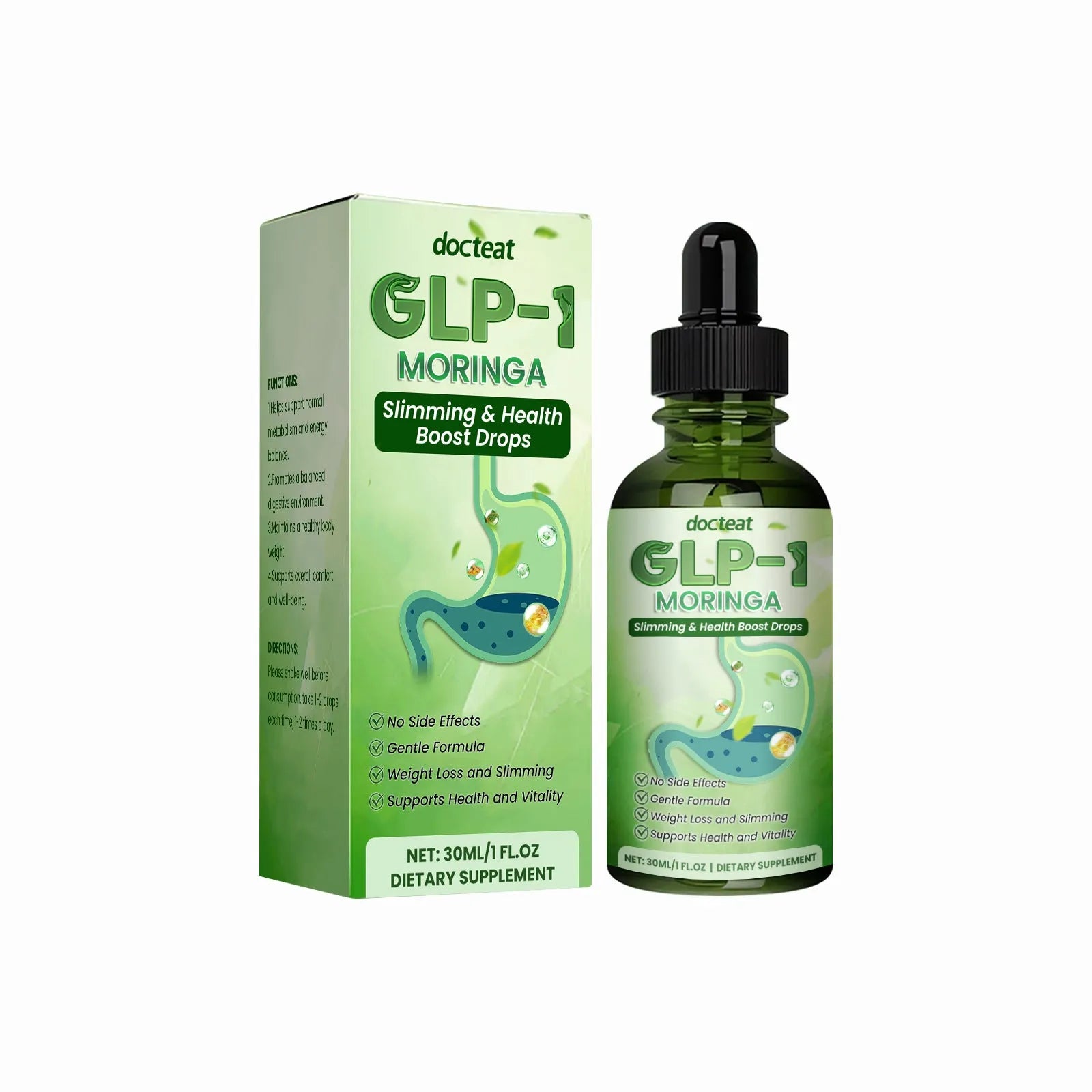 30ml bottle of Vitamin B1 and herbal extract oral liquid supplement with a glass dropper.