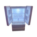 White plastic miniature candy toy model with LED light on, showing dimensions.