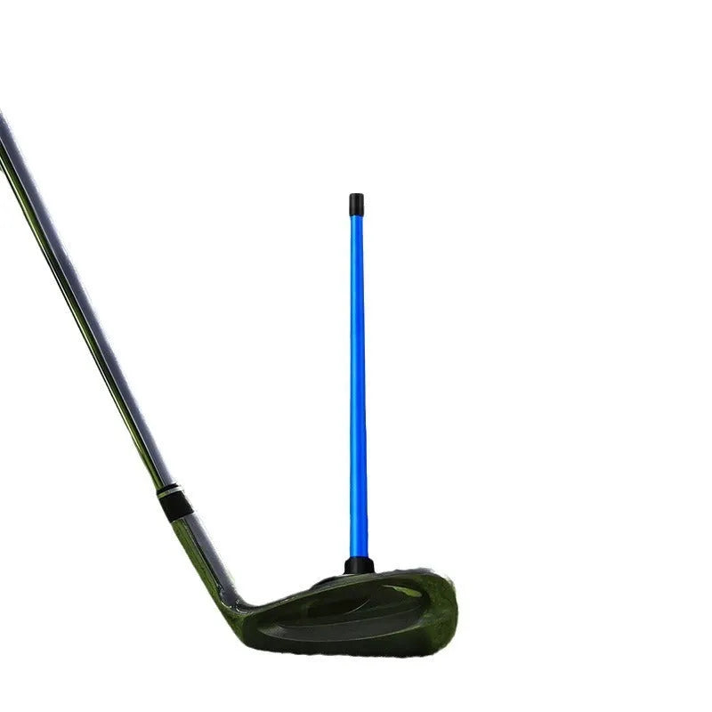 Red aluminium alloy golf swing trainer with magnetic baseball bar alignment tool