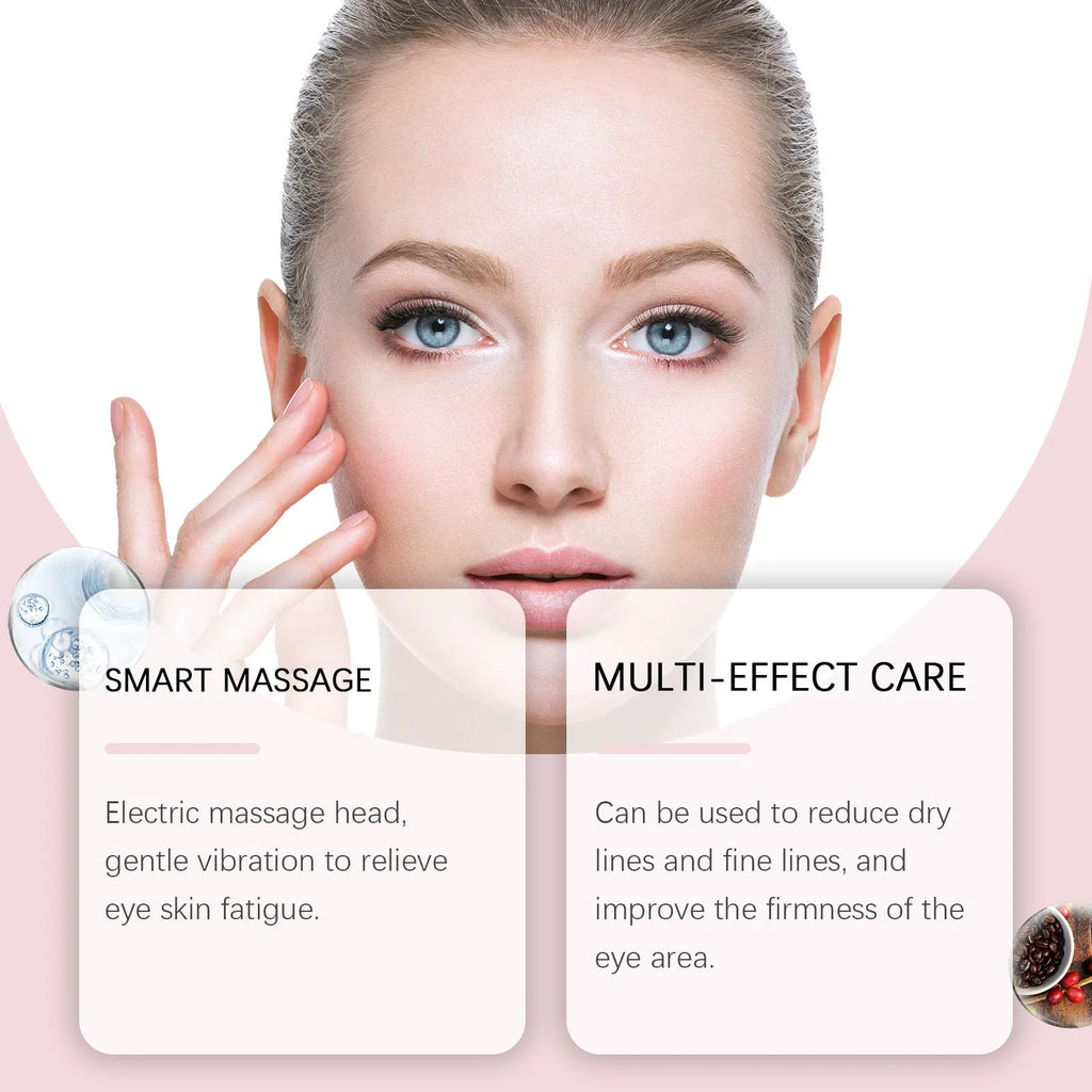 50g pot of electric massage firming eye cream with lifting rich moisture formula.