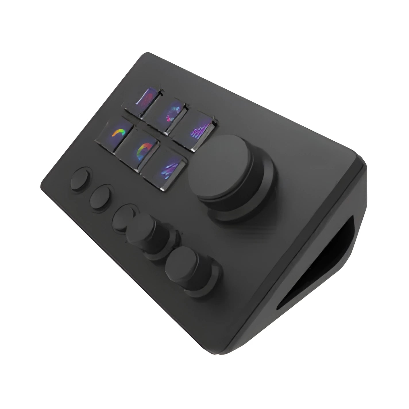 Visual Keyboard N3 programmable silicone USB keypad in black or white with data cable.