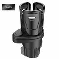 A single matte black car cup holder with a carbon fibre texture, made from ABS plastic.