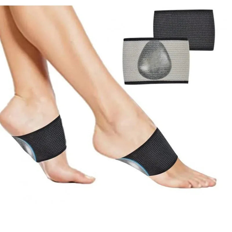 Flat foot bow support elastic foot bandage with heart pad design in ordinary and full heart styles