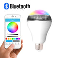 E27 smart LED bulb with Bluetooth speaker and RGB colour control