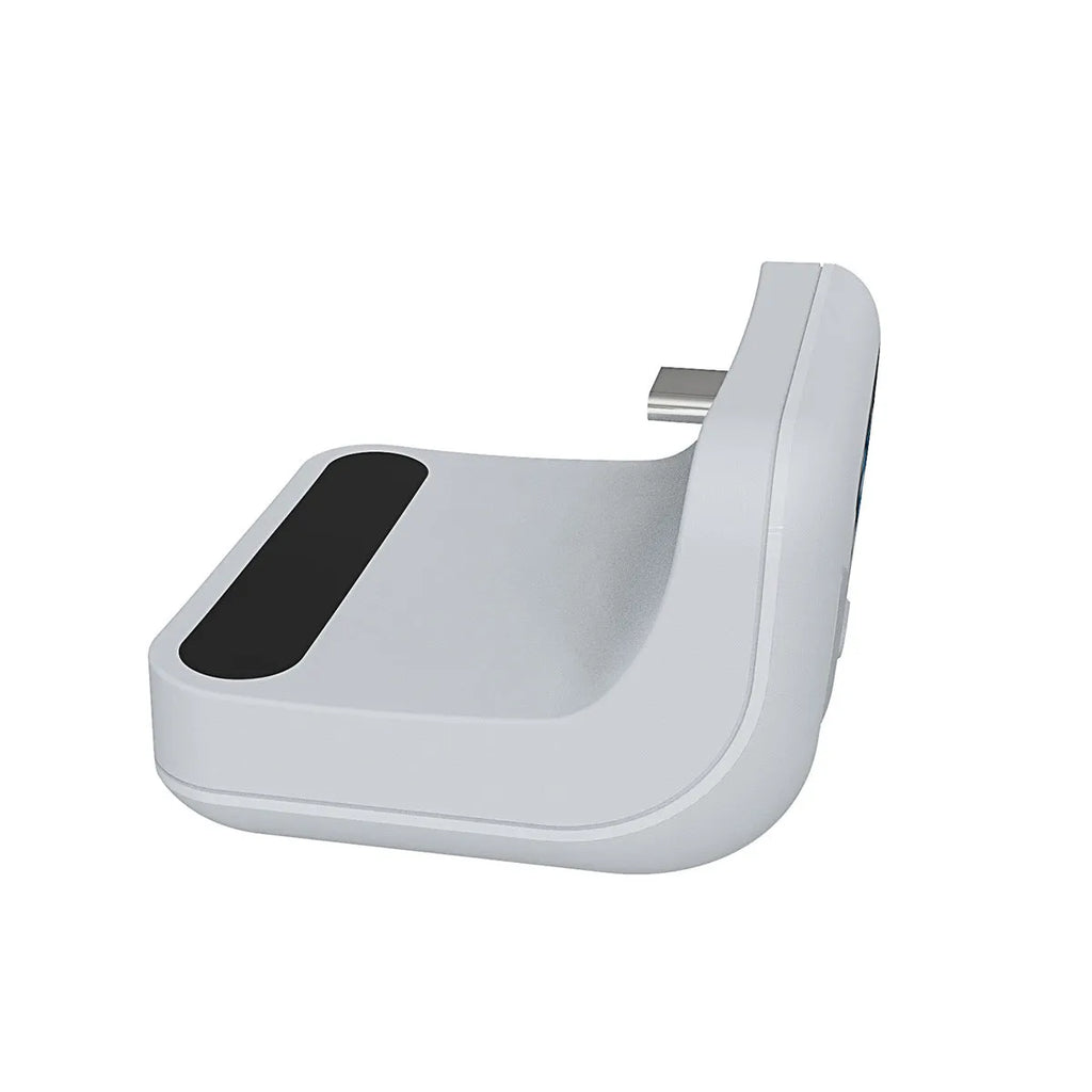 White PS5 controller battery pack 1500mAh with LED display and outer hanging bag