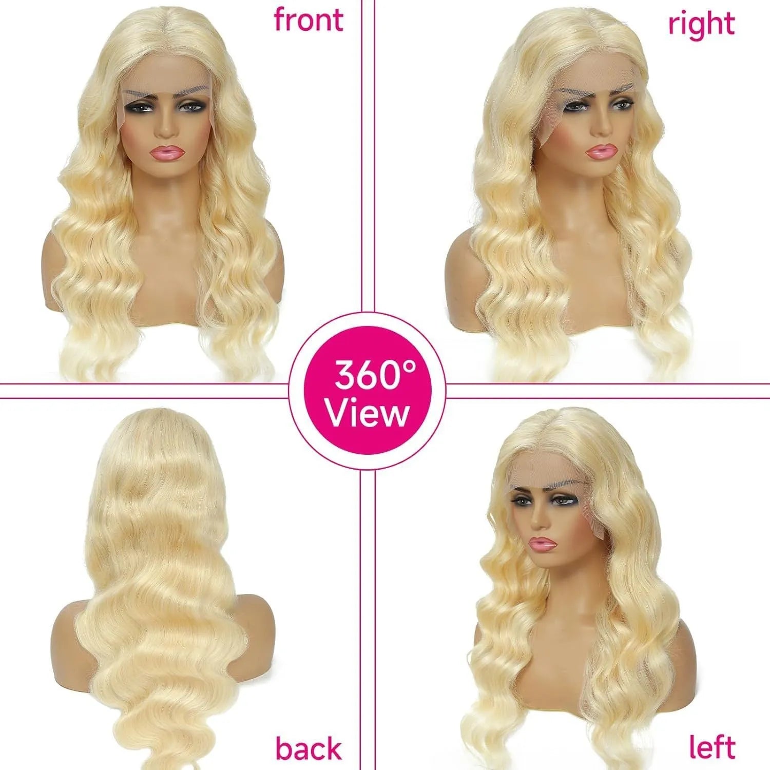 Women's synthetic lace front wig with medium long curly hair in colour M1 539 613#.