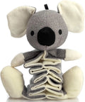 Hollypet grey koala squeaky dog toy 30cm long with crinkle paper