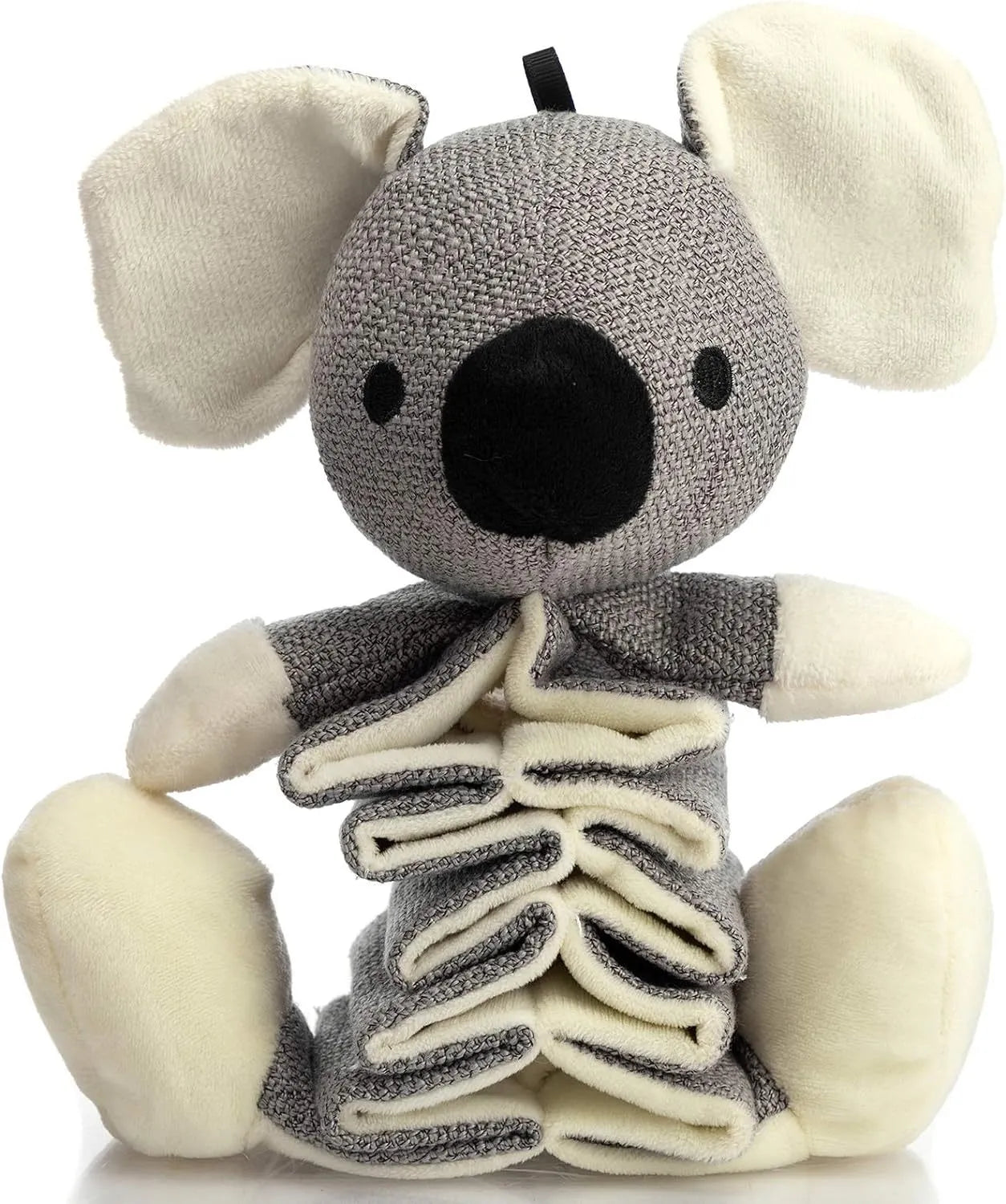 Hollypet grey koala squeaky dog toy 30cm long with crinkle paper