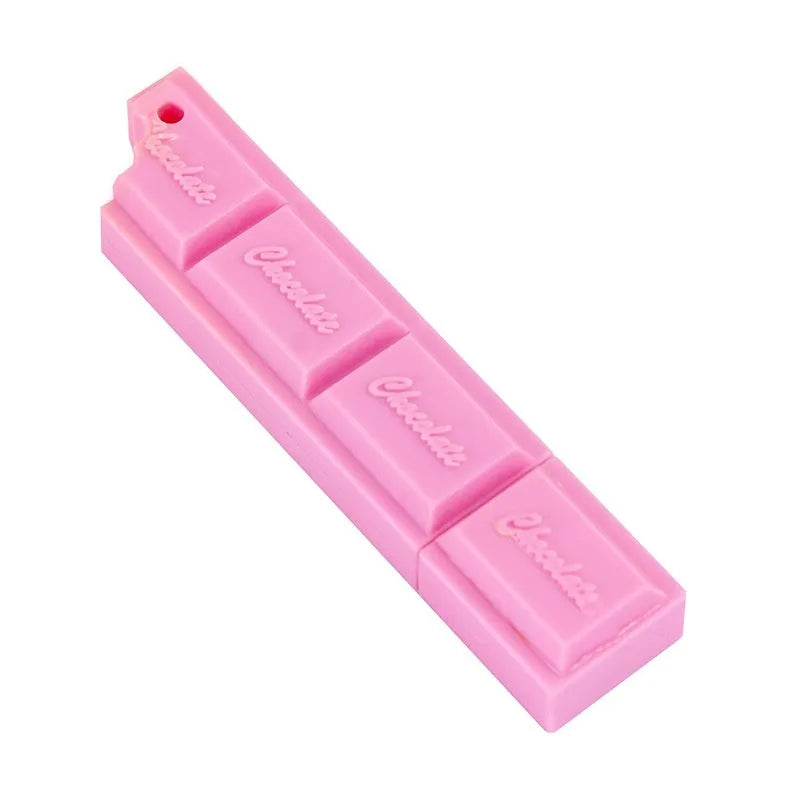 Chocolate themed ballpoint pen with 0.5mm bullet tip in plastic insert sleeve design