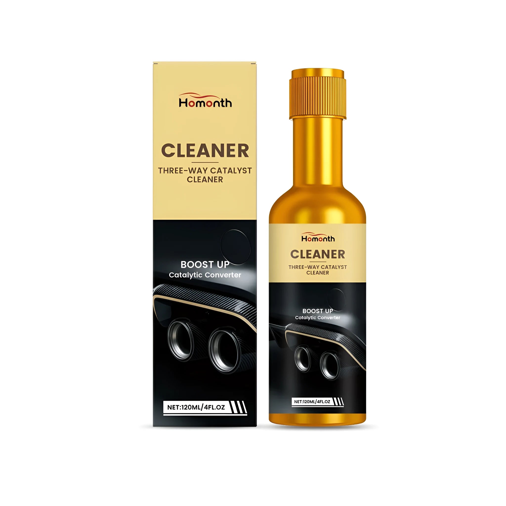 120ml bottle of catalytic converter cleaner fuel additive treatment.