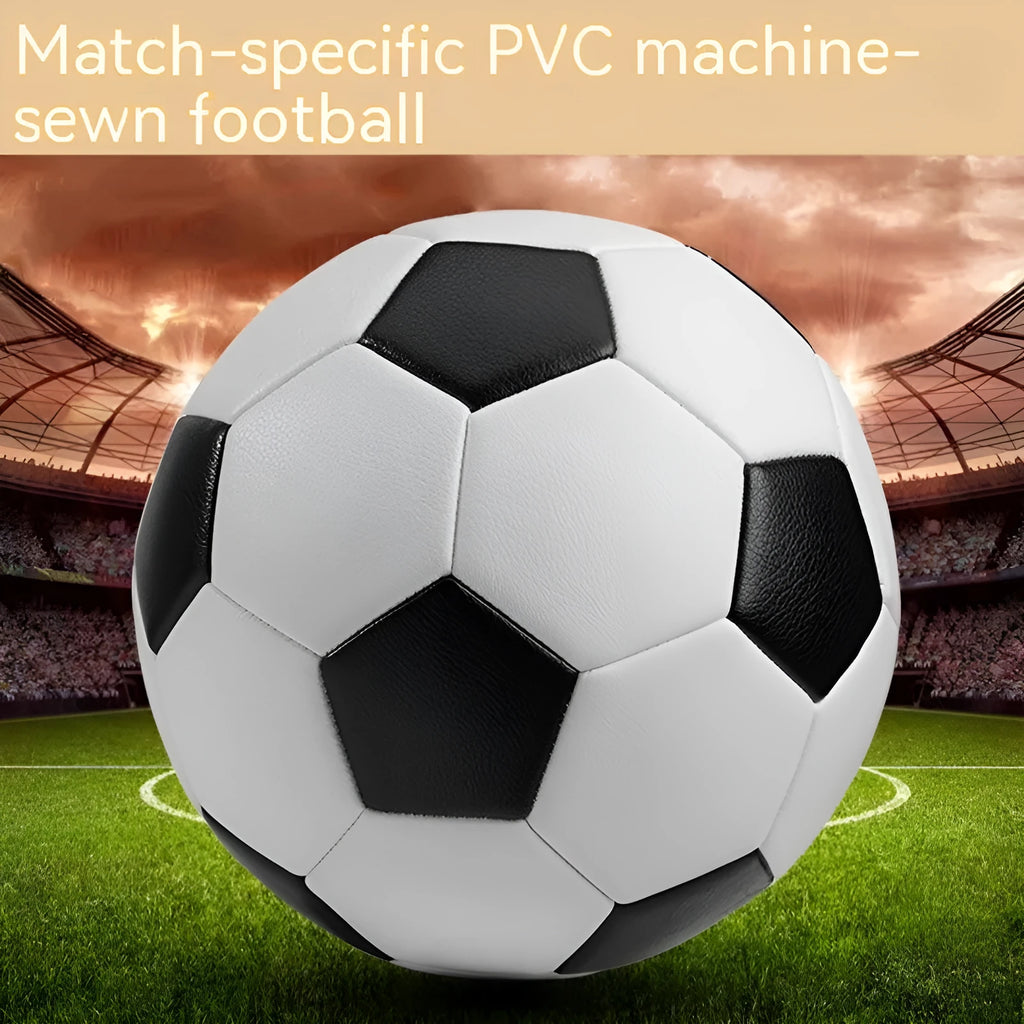 PVC football in three sizes with multiple colour patterns including tornado and digital designs