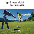 Golf putter laser aiming instrument with laser sight and optional tripod mount