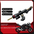 Titanium directional damper bracket with carbon fibre finish for Kawasaki motorcycle