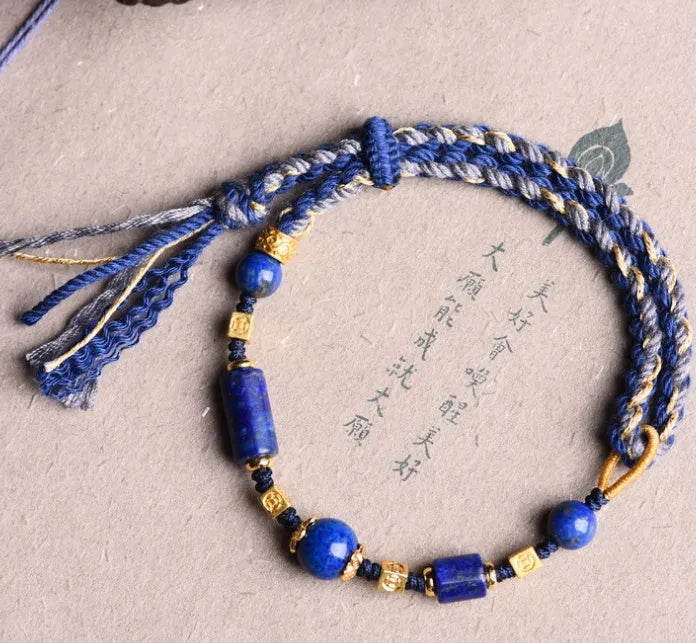 Hand-woven women's watch band with national tide ethnic style in flexible wire material