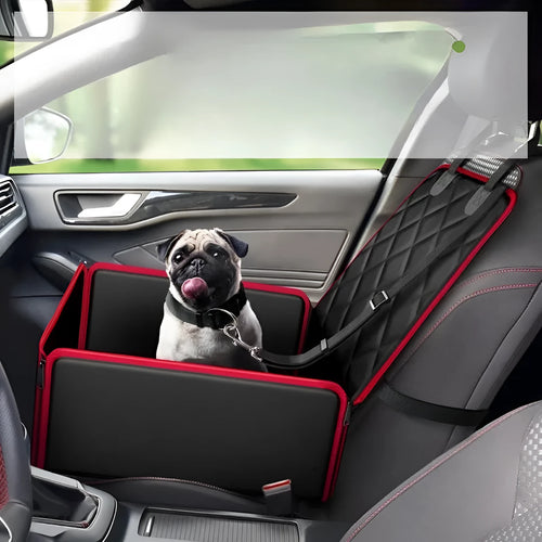 Big dog car seat pad with non-slip base, size 42x42x20cm, in black colour