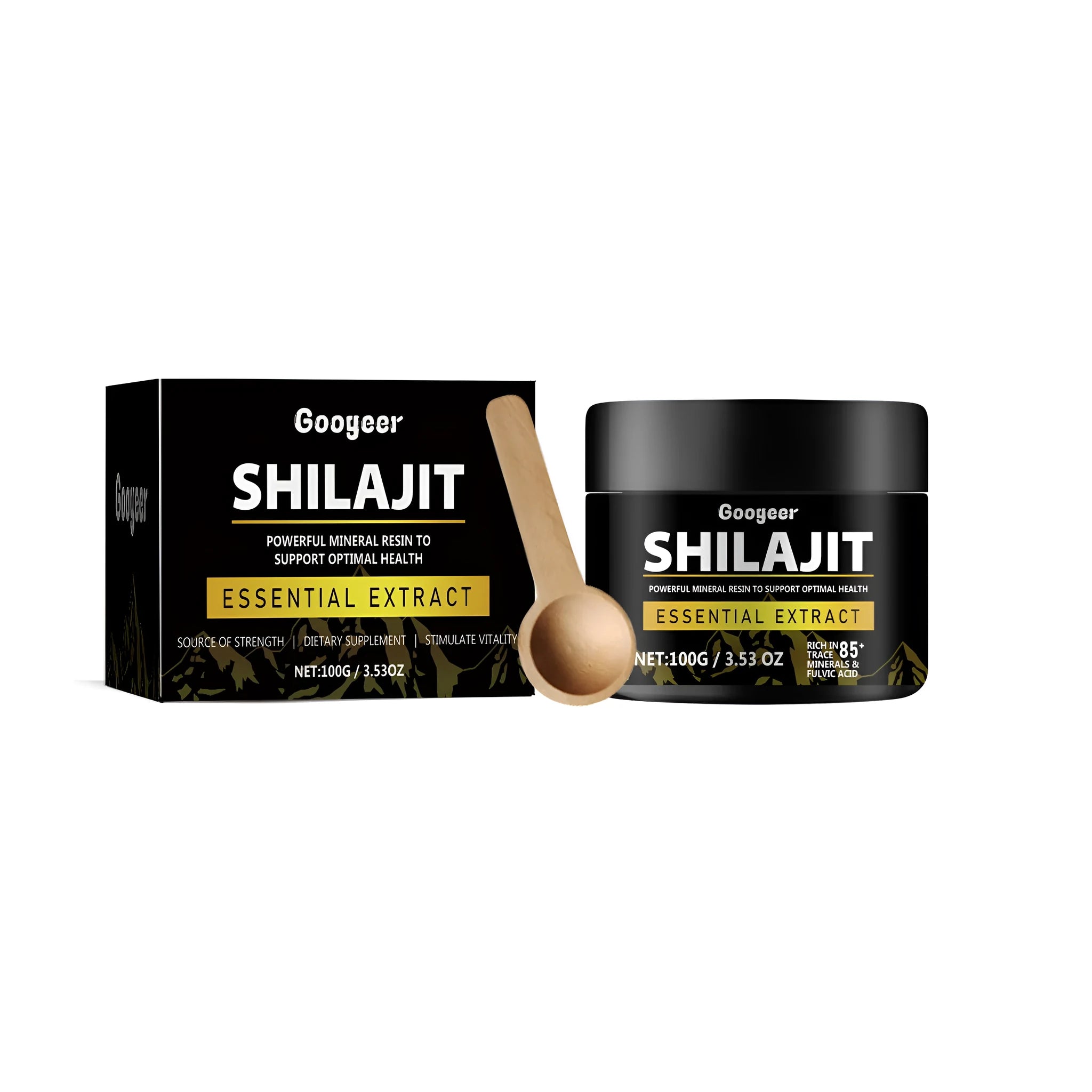 100g jar of Energy supplement body care cream for physical discomfort relief and vitality.