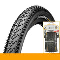 Mountain bike folding outer tyre with yellow sidewall, shown in 27.5x2.2 size.