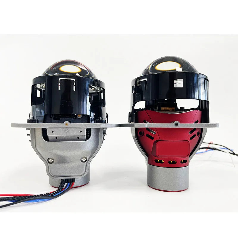 Intelligent follow up steering headlight with aviation aluminium housing and three-inch glass lens