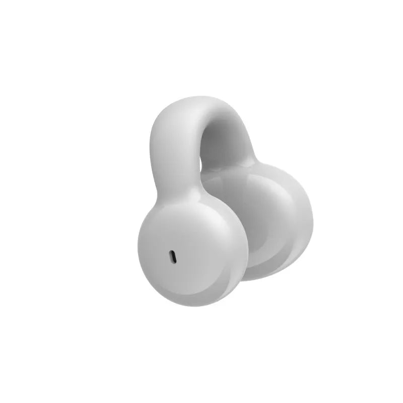 Clip-on Bluetooth headset YX03 in black silicone with simple style clip design for calls and music.