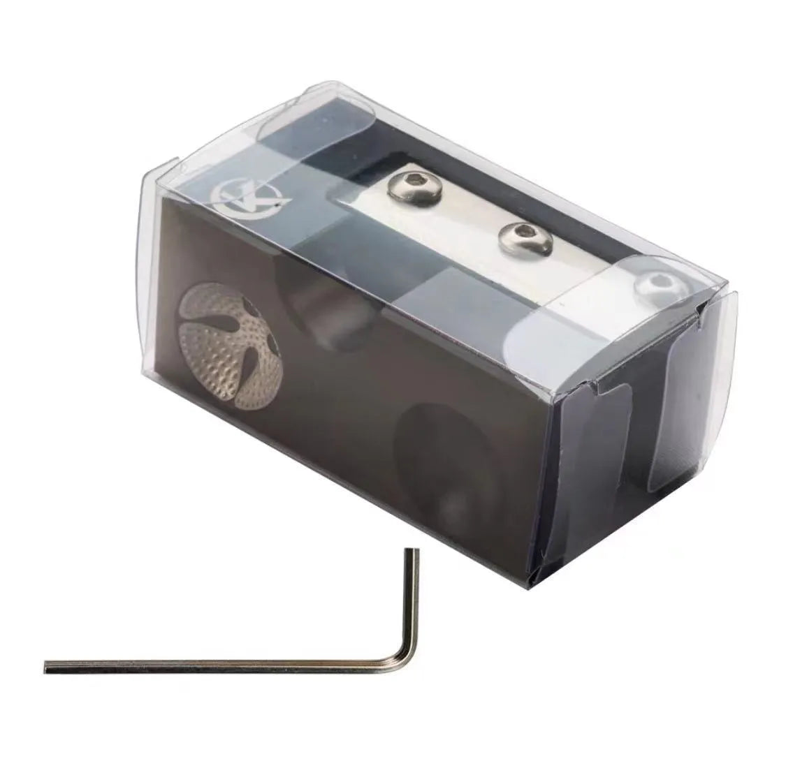 Black all-metal billiard cue leather tip repair tool for pool and snooker maintenance