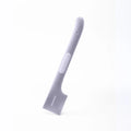 Long-handled TPR pet feeding spoon for canned wet food with right-angle scraping edge